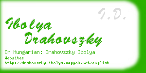 ibolya drahovszky business card